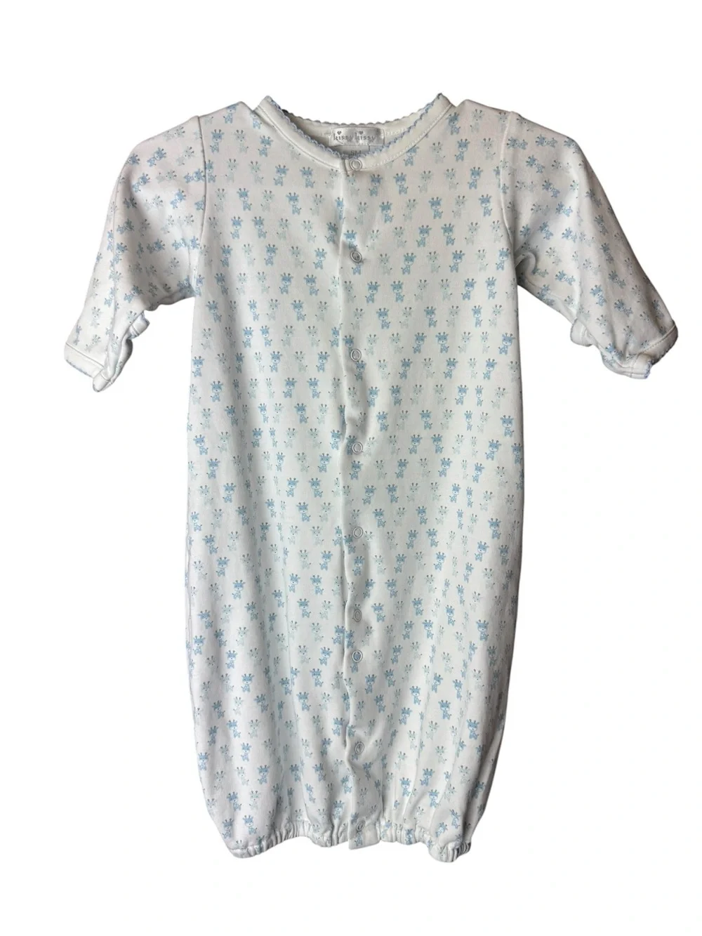 Kissy Kissy Blue Giraffe Convertible Sleep Gown SM